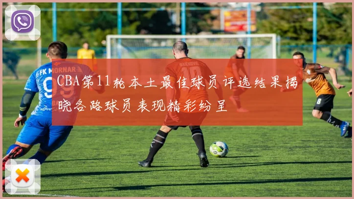 CBA第11轮本土最佳球员评选结果揭晓各路球员表现精彩纷呈